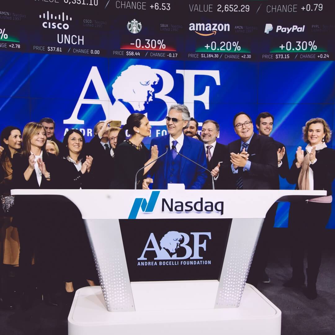 He was invited to ring the opening bell